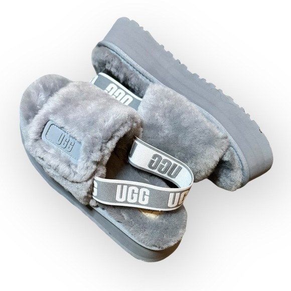 ***SOLD*** NWOB UGG Fuzzy Platform Slippers – Women’s Size 7 – New Without Box! - Picture 5 of 6